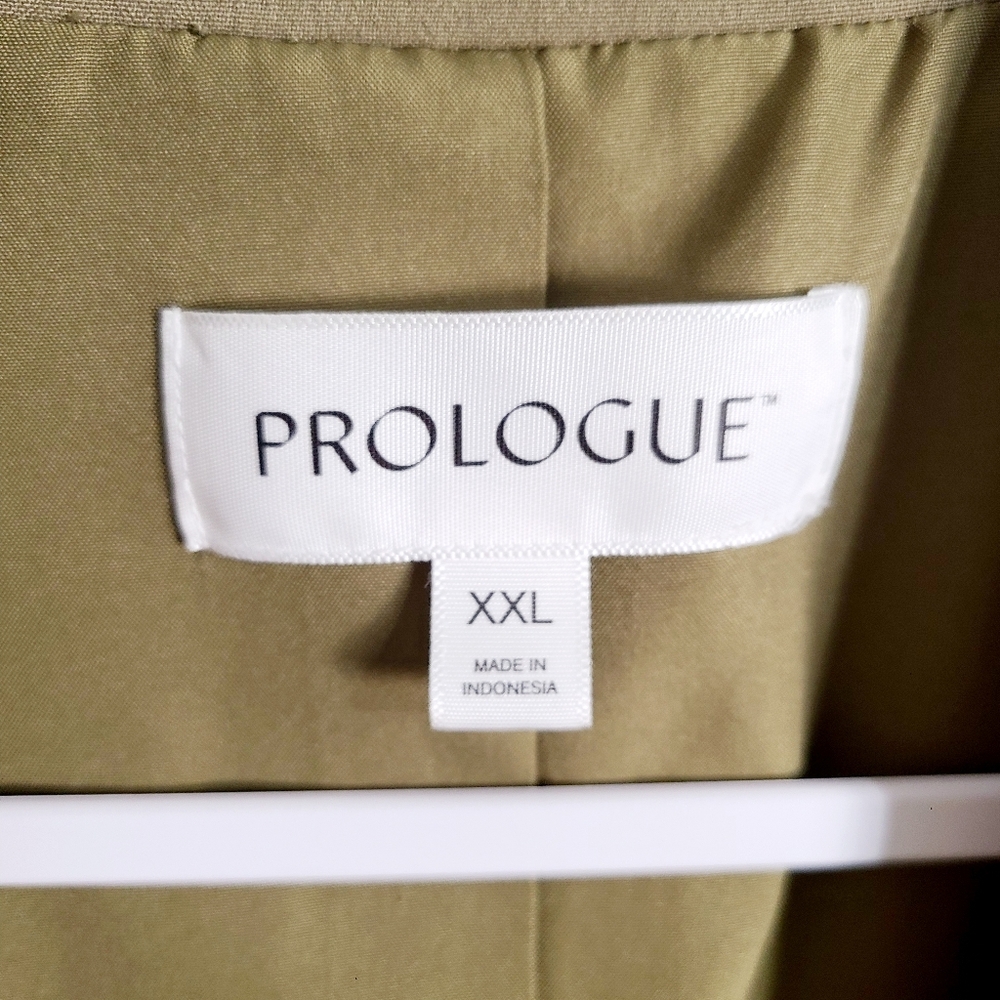 Prologue Beige/Tan Long Sleeveless Vest Jacket, Size XXL - Picture 11 of 12